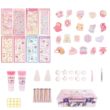 3D Stickerset voor Creatieve DIY-projecten met Glitter en Kralen – 104 Stuks Premium Vinyl en Acryl 0